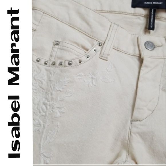 Isabel Marant  Galix Embroidered Skinny Jeans - Picture 2 of 8